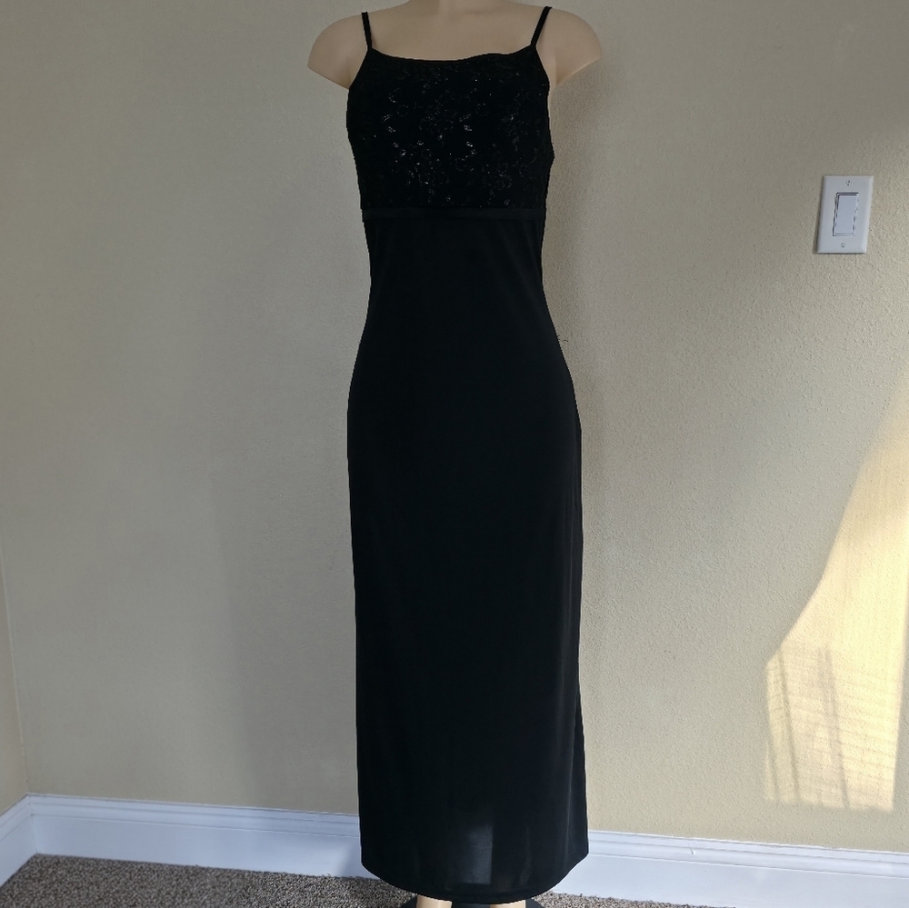 Vintage Y2K Black Dress Size M Made In The USA